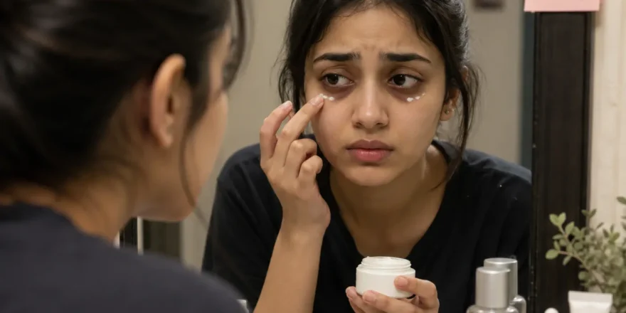 Lady with Dark circles