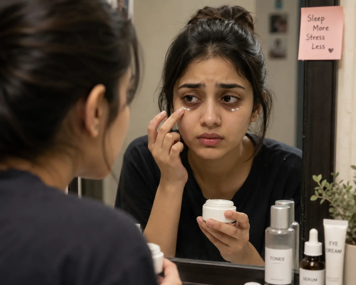 Lady with Dark circles